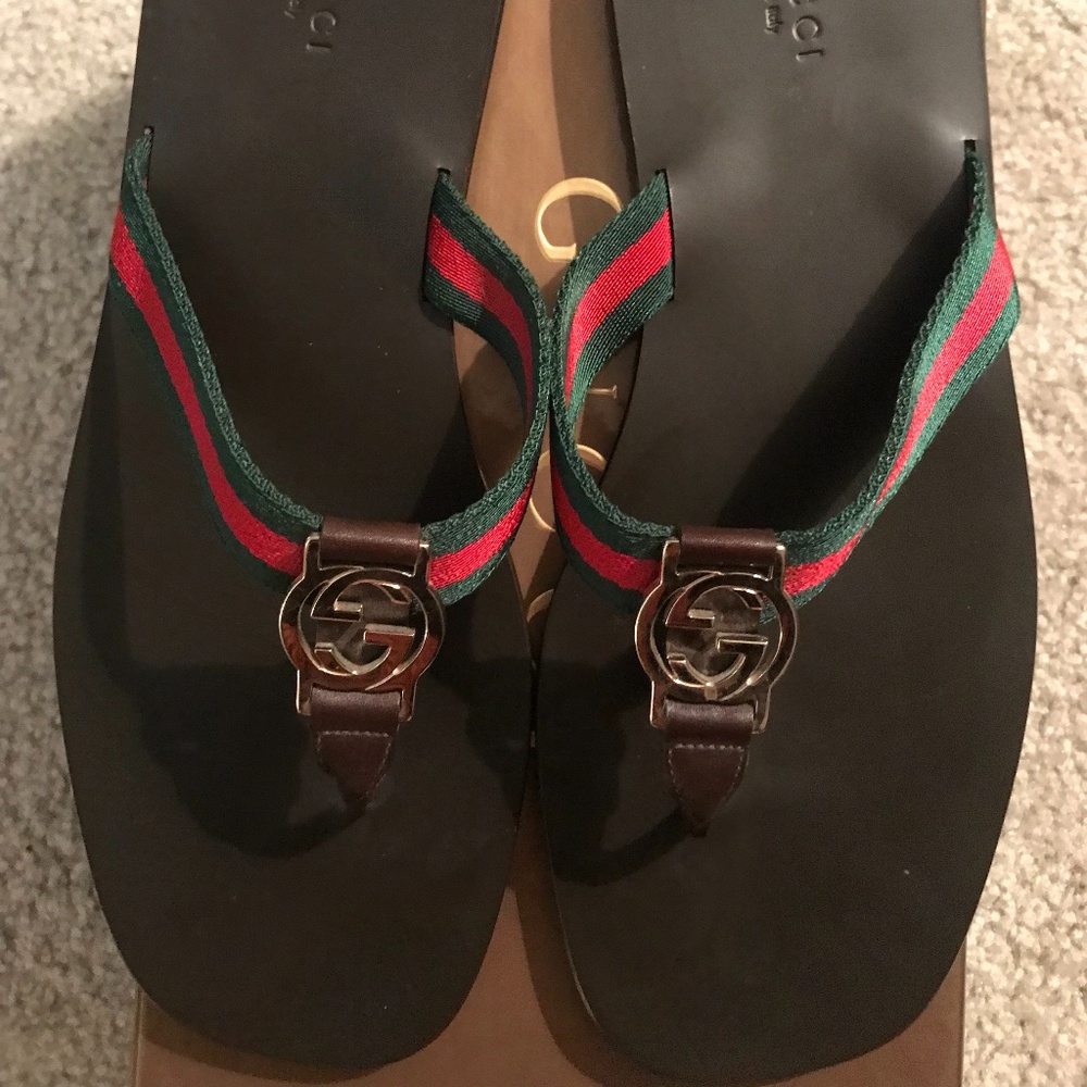 Gucci Brown Lifford Sandals Size 8